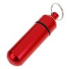 Small aluminum Pill Shaped Keychain