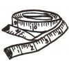 Measure tape sticker, 2 pcs